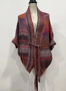 Michael Stars Damen Strickjacke zum Binden Mehrfarbig Poncho Größe 1 / XS Artsy - Bild 1 von 9