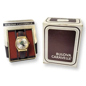 Vintage Bulova Caravelle Automatic Watch (Mens) Lombard Trucking Logo w/ Box - Picture 1 of 9