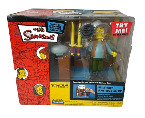 The Simpsons World of Springfield Playmates Military Antique Shop New Works Cover