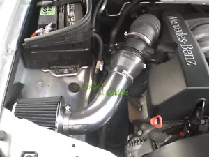 Black Air Intake Kit & Filter For 1998- 02 Mercedes E320 E430 ML320 CLK320 - Foto 1 di 1