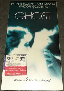 RARE BLOCKBUSTER GHOST - 1990 VHS Video Swayze, Demi, Whoopi Goldberg - Picture 1 of 3