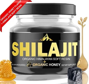 100% Pure Himalayan Shilajit + Organic Honey , Soft Resin, Extremely Potent - Picture 1 of 5