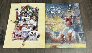 Lot 2 1980s World Series Programs 1985 1987 MLB Baseball 80s Book Magazine - Picture 1 of 19