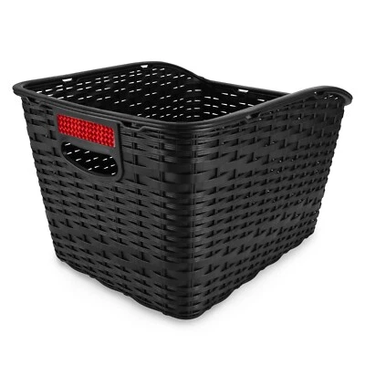 27 Liter Fahrradkorb Hinten für Gepäckträger – Groß & stabil – Schwarz - Bild 1 von 4