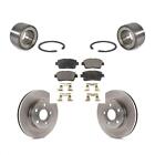 Wheel Bearing Disc Brake Rotors And Pads Front Kit For 2000 Toyota Celica GT