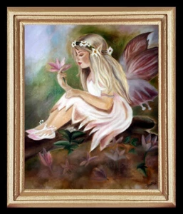 Feenmädchen Miniatur Puppenhaus Kunst Bild 8622 - Bild 1 von 1