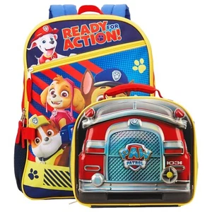 Paw Patrol Boys Girls School Backpack Lunch Box Book Bag Combo SET nickelodeon