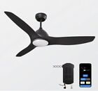 ProMounts OHCF02-B 52" CCT LED Smart Wi-Fi Indoor Black Ceiling Fan with Remote