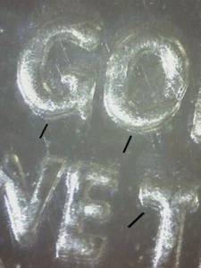 1960 ROOSEVELT DIME PROOF DDO MOTTO-DATE-INITIALS 772 - Picture 1 of 6