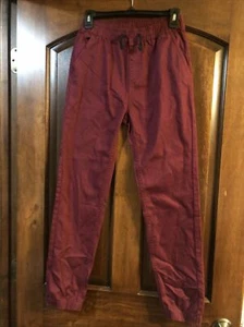 Phat Farm Stretch Burgundy Kids Pull-On Joggers Jeans Size XL 18 W/Pockets NWT - Picture 1 of 7