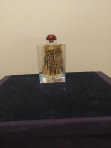 Vintage Chinese Reverse Hand Painted Snuff / Perfume Triangle-shaped  Bottles - Picture 1 of 10