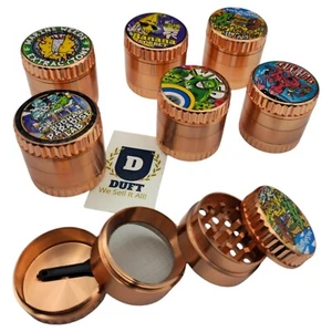 Duft Metal Grinder Magnetic 4 Part Crusher 40mm Rose Gold Copper Random Design - Foto 1 di 6