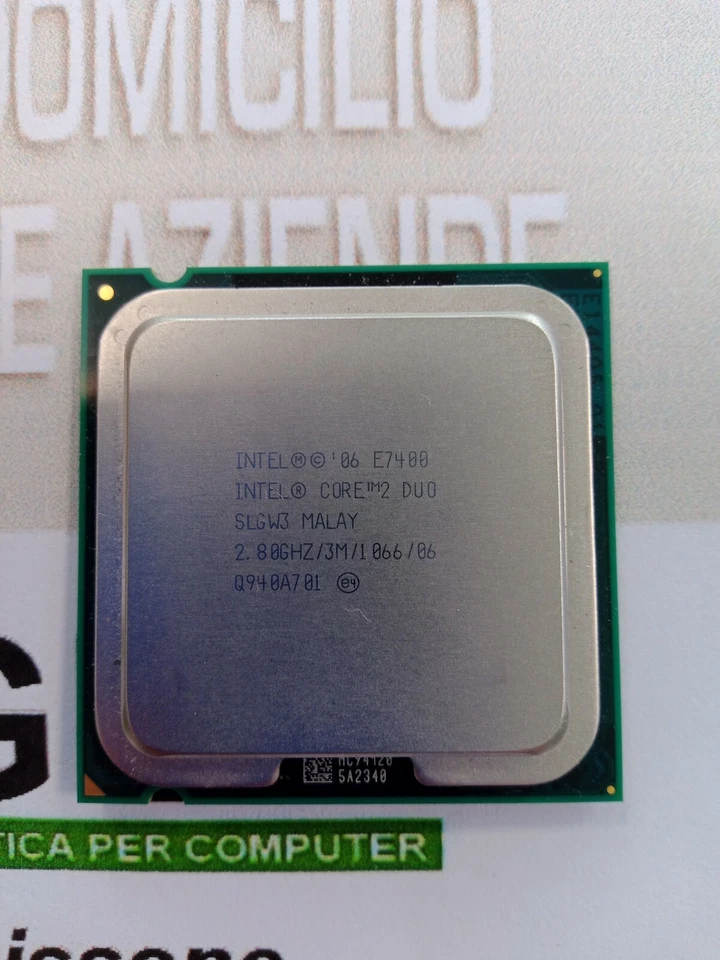 CPU Processore Intel Core 2 Duo E7400 2,80 Ghz Socket 775 USATO - Immagine 1 di 1