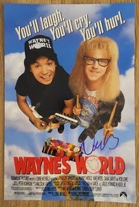 Dana Carvey Signed Wayne's World 12x18 Movie Poster Comedian LEGEND RAD - Picture 1 of 2