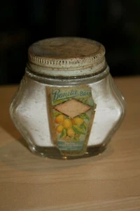 Vintage Bonita Brand Glass Makeup Powder Jar FULL - Picture 1 of 1