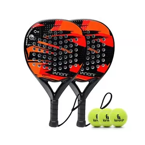 Padel Racket Carbon Fiber Surface with EVA Memory Flex Foam Core Lightweight ... - Picture 1 of 8