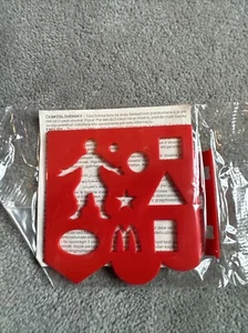 Vintage 1980’s Foreign McDonald’s Stencil Toy MIP - Bild 1 von 5