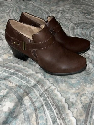 Natural Soul Chaylee Zippered Ankle Boots with Decorative Buckle Size 10M - Image 1 of 4