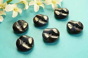 216CBIS/Stunning Buttons " Blazer Navy " Navy Blue Lot 6 Buttons Ep.vintage - Picture 1 of 4