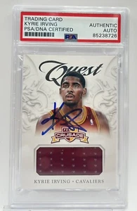 Kyrie Irving Signed 2012-13 Panini Crusades Quest #38 RPA RC PSA/DNA - Picture 1 of 2