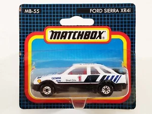Matchbox Ford Sierra XR4i / 1992 / MB 55 / Blue Grid Short Card - Picture 1 of 7