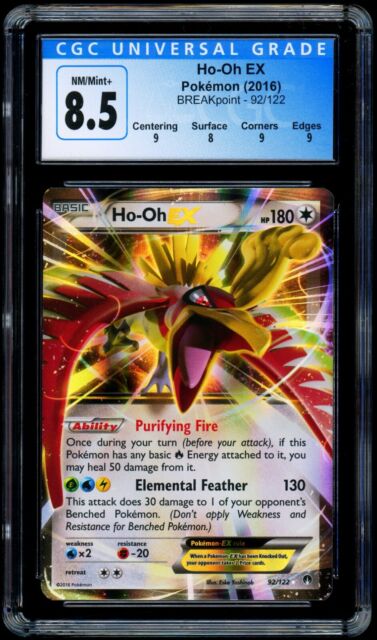 Ho-Oh EX 92/122 ULTRA RARE Pokemon XY Breakpoint NM Holo 2016