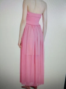 Ramy Brook Calista Coverup Dress Large semi sheer Deep Rose New with tags - Picture 1 of 5