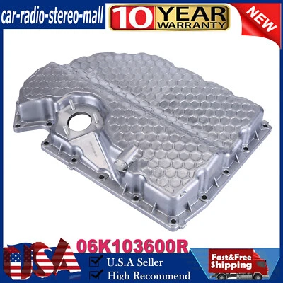 Cacerola de aceite inferior de aluminio del motor 1.8/2.0T para VW Golf Tiguan AUDI A3 TT SEAT León Foto 1 de 4