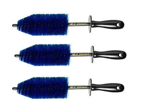 QUANTITY 3 - Little EZ Detail Brush -MOTORCYCLE Car Auto Wheels - Picture 1 of 4