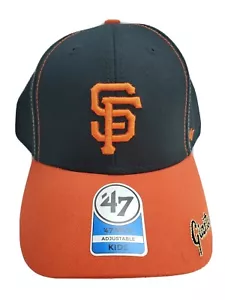 San Francisco Giants '47 MVP Kids Black & Orange Strapback Hat Cap - New - Picture 1 of 6