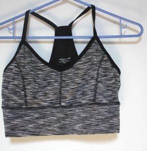 Active 8 Black, White and Gray Racerback Sports Bra Sz XL - Picture 1 of 2