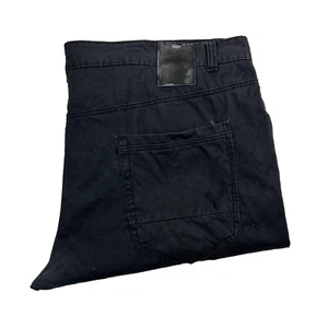 Jack Stone Mens Jeans 122/48 W48 L33 Black Corduroy Pants - Picture 1 of 10