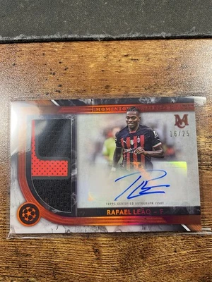 2022-23 Museum Collection UEFA Rafael Leao Jumbo Patch Auto /25 Momentous Jumbo - Image 1 of 2