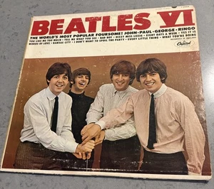 1965 The Beatles - Beatles VI - Capitol T-2358 Mono Rock 33 rpm 12" LP - Picture 1 of 8