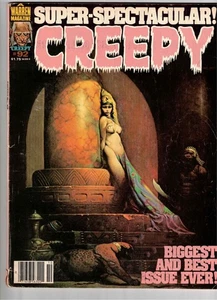 /Creepy # 92 Fine Condition Cover by Frank Frazetta Oct 1977-2 2nd copy - Picture 1 of 2
