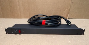 1U RACK MOUNT 6 OUTLET POWER STRIP WITH RESET BUTTON, 15 FT CORD - Bild 1 von 6