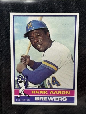 Hank Aaron 1978 Topps Sharp Centered Brewers HOF #550 - Image 1 of 2
