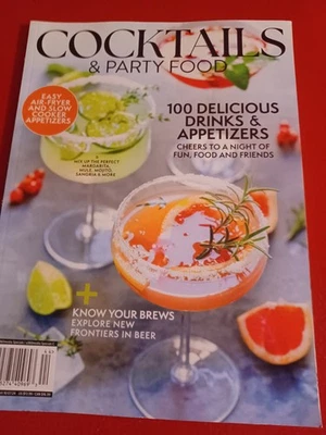 COCKTAILS AND PARTY FOOD MAGAZINE-100 DRINKS AND APPETIZERS-KNOW YOUR BREWS - Image 1 of 4