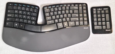 Microsoft Sculpt Ergonomic Wireless Desktop Keyboard, Keypad, No Dongle - Image 1 of 4