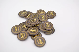 Risk Game of Thrones replacement part pieces - 500 gold tokens - Picture 1 of 1