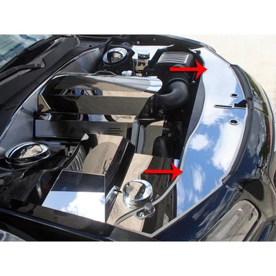 Placa de cabezal frontal de acero inoxidable pulido para Chrysler 300 2011-2013 Foto 1 de 4