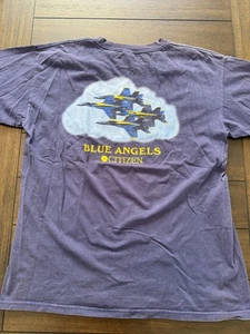 Camicia Vintage Blue Angels Uomo XL Air Show Stunt Team Promaster NaviHawk anni 90 - Foto 1 di 9