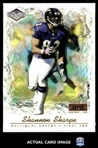 2001 Impressions #14 SHANNON SHARPE Baltimore Ravens HOF #/50 NM - Picture 1 of 4