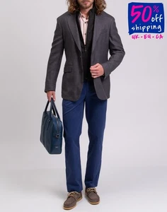 RRP€675 HACKETT Wool Blazer Jacket 38R 48R S Layered Fully Lined - Picture 1 of 8