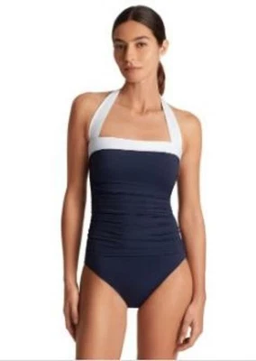 Lauren Ralph Lauren Bel Air Blue/White One-Piece Swimsuit 6 - Image 1 of 3