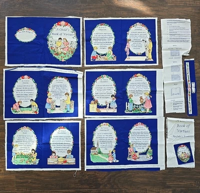 Tela Tradiciones Un Libro Infantil de las Virtudes Libro de Tela Corte y Panel de Coser - Precortado Foto 1 de 4