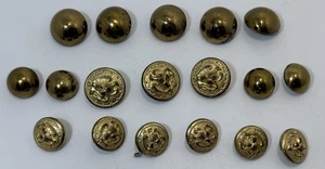 Lote de 18 Chaqueta de Caña de Botones de Latón Militar de la Marina de los Estados Unidos Vintage Caña Tachuela - Imagen 1 de 20