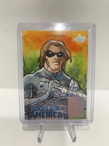 2016 Marvel Captain America 75th Anniversary 1/1 Mauro Fodra Auto Sketch - Picture 1 of 7