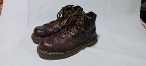 Dr. Martens braune klobige Leder-Schnürstiefel weiche Zehenpartie #9728 Größe 9 - Bild 1 von 5