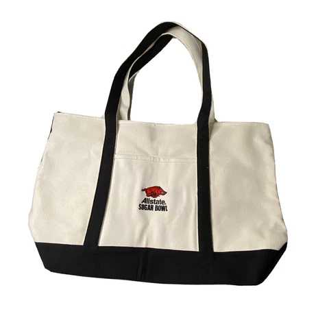Allstate Sugar Bowl Arkansas Razorbacks Football Zip Top Tote Bag 22x14x8 Cover